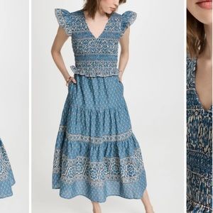 BRAND NEW / NWT Sea Smocked Tiered Midi Dress